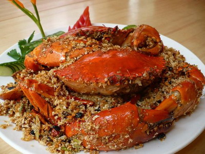 Món Cua Rang Muối