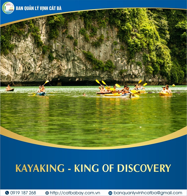 Hoạt động thể thao trên vịnh Lan Hạ Chèo thuyền kayak trên vịnh Lan Hạ